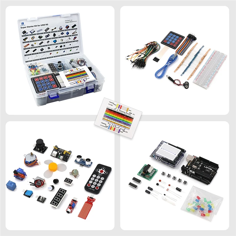 RFID-Upgrade-Kit Super Starter Kit UNO R3 verbessertes Entwicklungsboard Tutorial Learning Kit