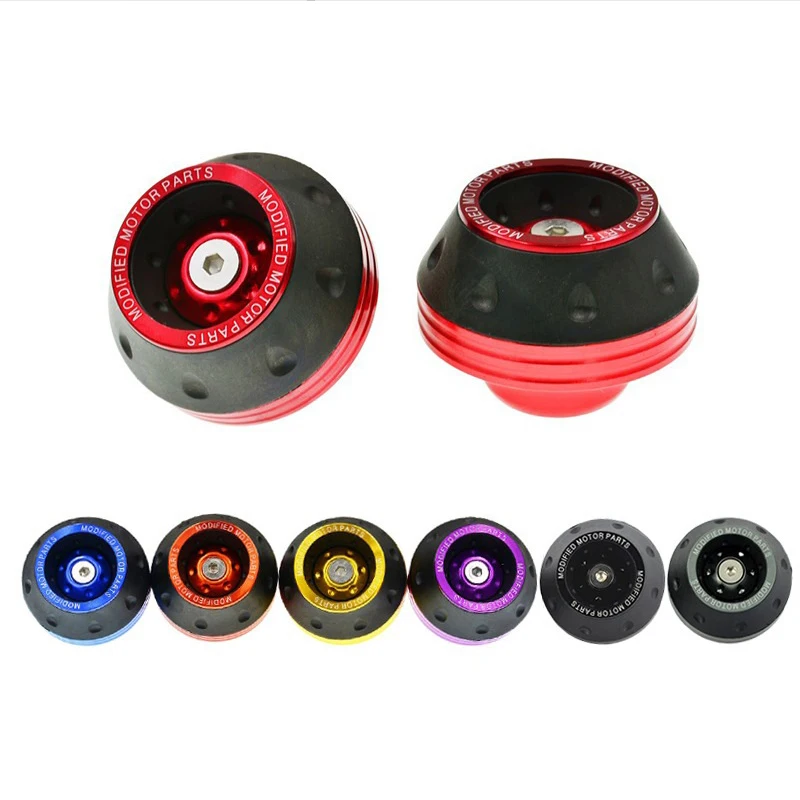 4 szt. Uniwersalna ochrona koła motocykla Crash Pad Motocykl Crash Protectors Alloy Motocross Falling Front Fork Slider Cups