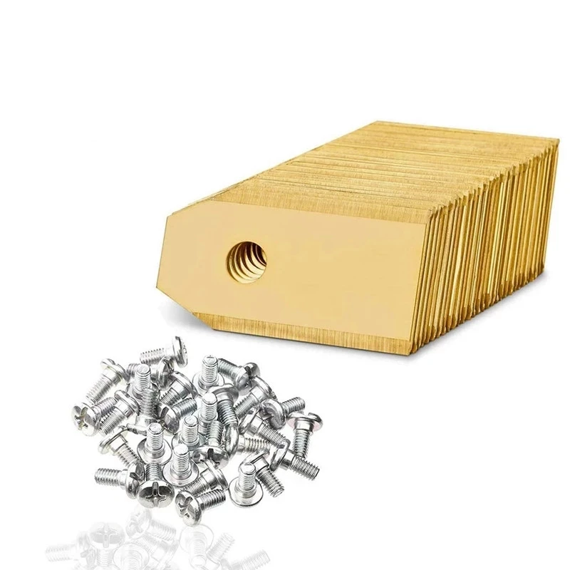 Bãi Cỏ Robot Lưỡi Dao/0.75MM Phủ Titan Thép Không Gỉ Máy Cắt Cỏ Lưỡi Dao Thay Thế + Tặng Vít Phần Cho Husqvarna Automower