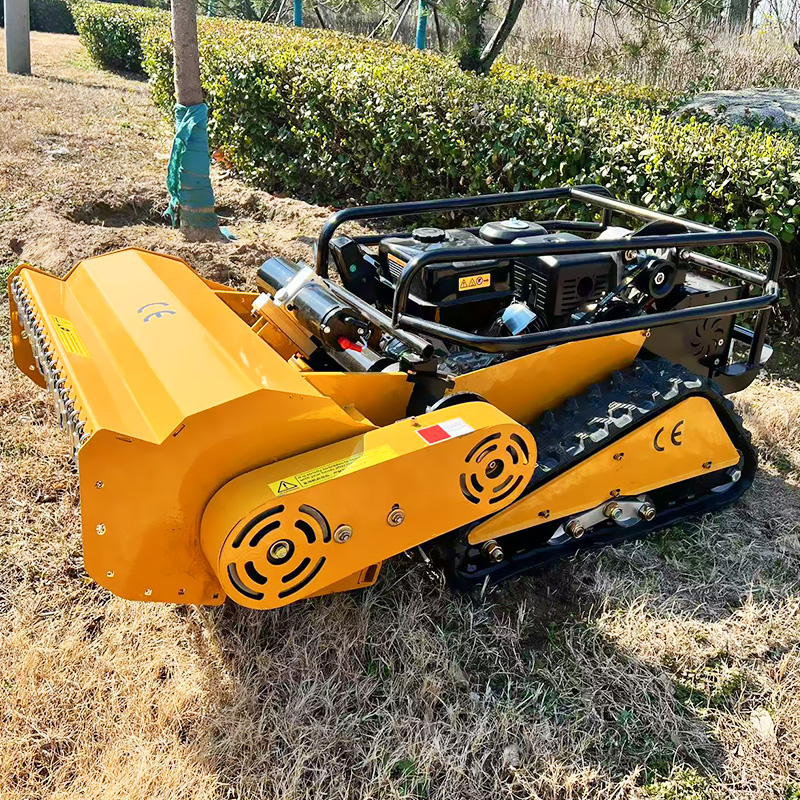 Aangepaste CE EPA dieselmotor all-terrain gras snijmachine landbouw rubberen rupsen afstandsbediening robot grasmaaier