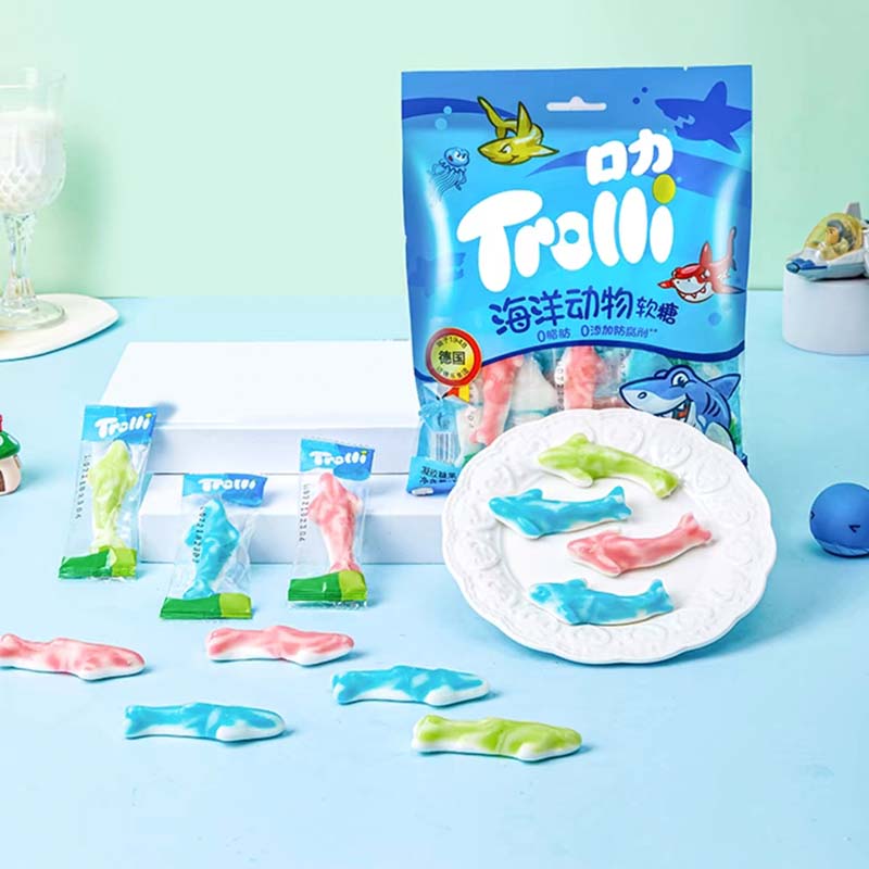 1 Pack Trolli Gummi shape Candy 2.4/2.72/3.53/3.71/3.81oz(68/77/100/105/108g)