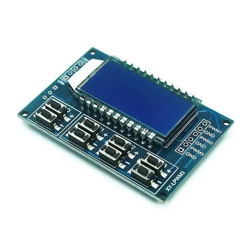 Generador de señal PWM, módulo ajustable de ciclo de trabajo de frecuencia de pulso, pantalla LCD, 1Hz-150Khz, 3,3 V-30V, módulo de placa PWM