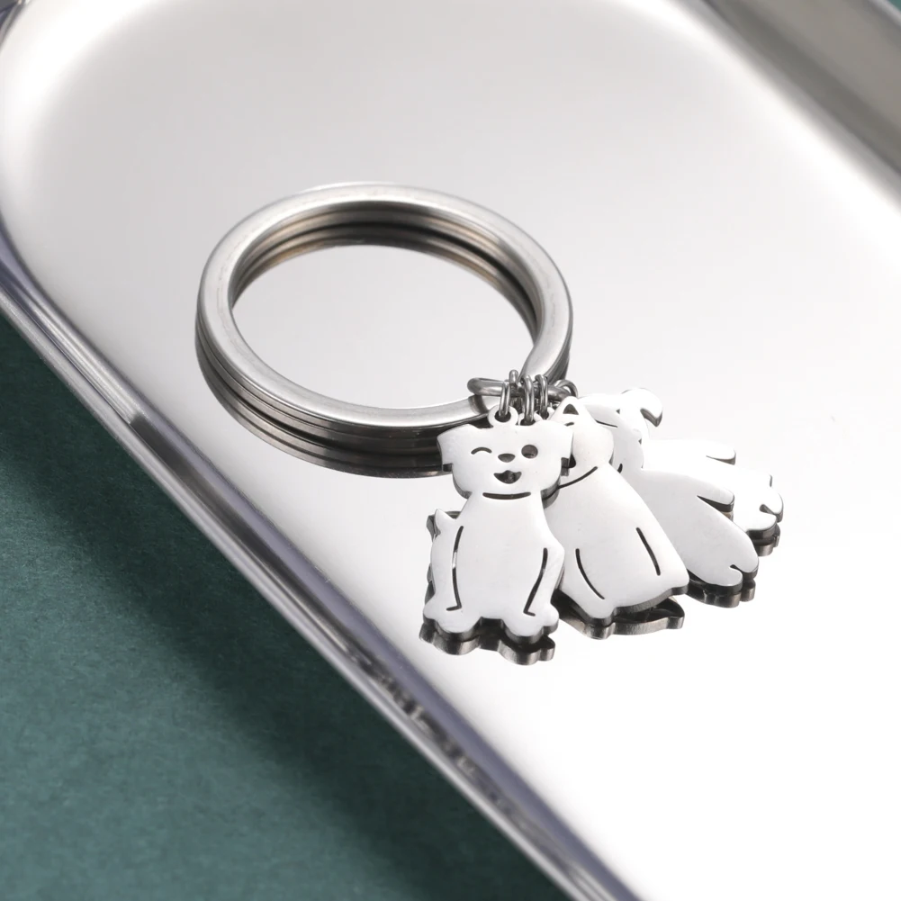 เด็กแม่ของขวัญวันวาเลนไทน์เด็กส่วนบุคคลพวงกุญแจ CUSTOM ชื่อ Key CHAIN เด็กผู้หญิงสําหรับผู้หญิงผู้ชายครอบครัวพ่อแม่เครื่องประดับ