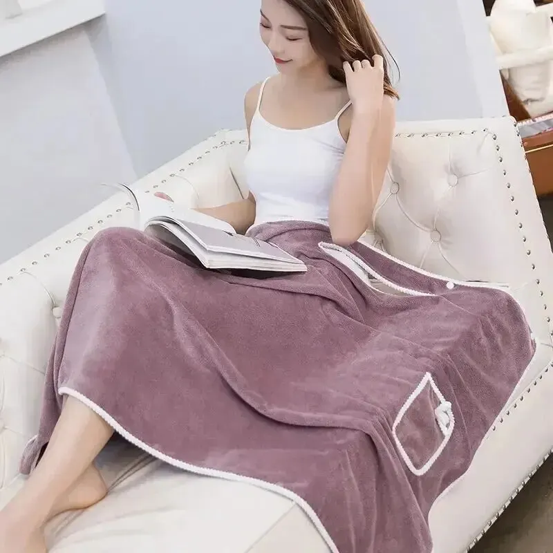 ผ้าเช็ดตัวสตรีหญิงสวมใส่ 140*85 ซม.แห้งเร็วชุดว่ายน้ําชายหาดสปาเสื้อคลุมอาบน้ําล้างเสื้อผ้า, อาบน้ําและผ้าเช็ดตัวยิม