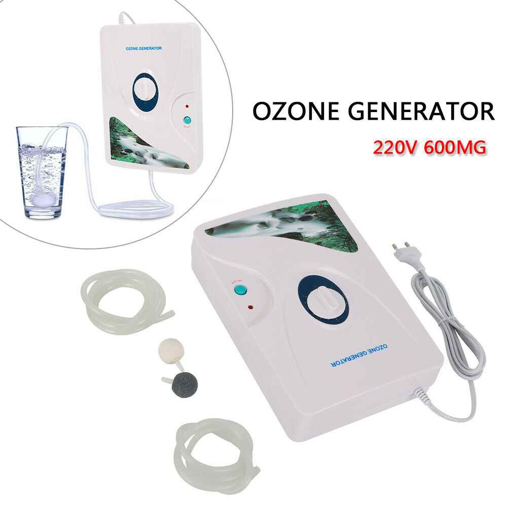 Gerador de ozônio portátil 600 mg/h - Sistema multiuso de desinfecção e frescor do ar, limpador de ozônio 220V