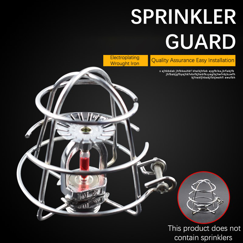 Universal 3'' Deep Cage Fire Sprinkler Head Guard Cage Protector Fire Extinguishing System Sprinkler Bracket Protective Shielda