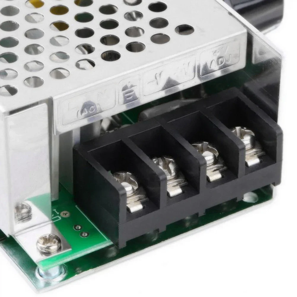 4000W AC 220V High Power Thyristor Electronic Voltage Regulator Controller with Fuse Case Temperature Regulating Module
