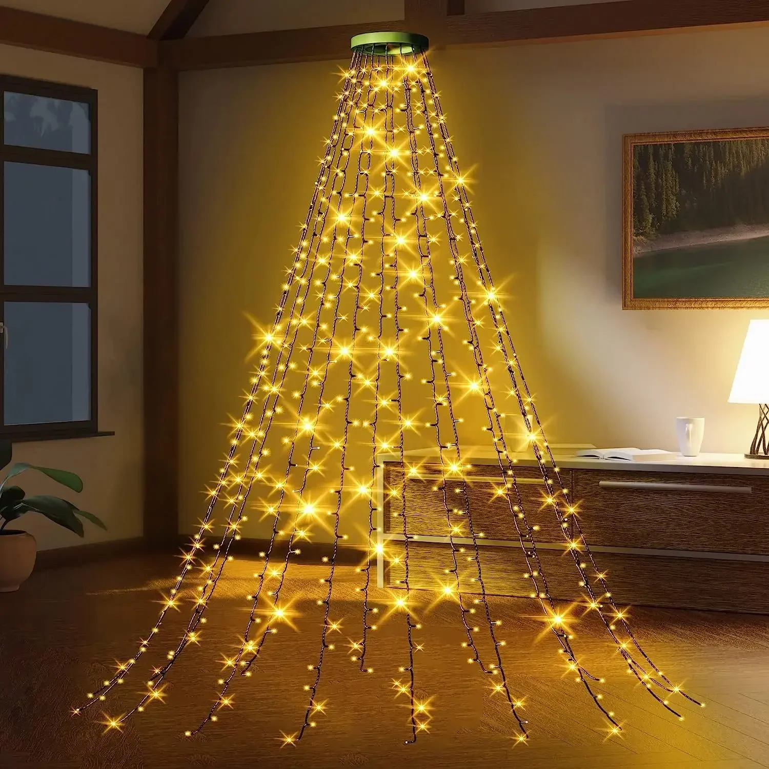 ไฟ LED String USB ชาร์จคริสต์มาส Fairy Light 1.5 M/2 M สําหรับงานแต่งงานสวนวันหยุดสวนโคมไฟตกแต่ง