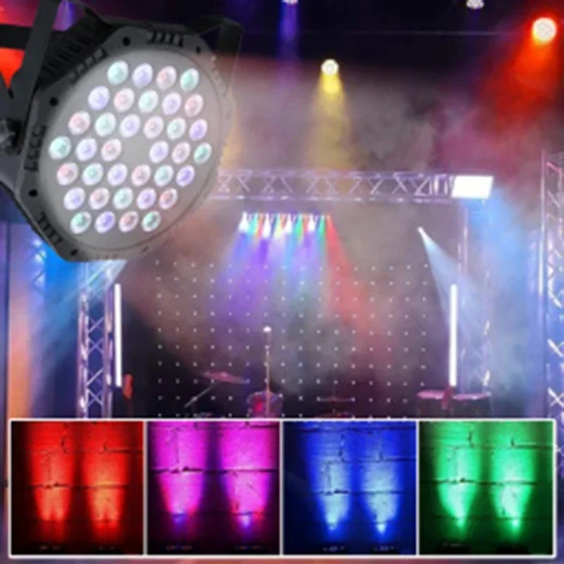 RGB 36LED Par Stage Light Sound Activated DMX512 Uplight with Remote Control for Disco Wedding Event Club Holiday Performance