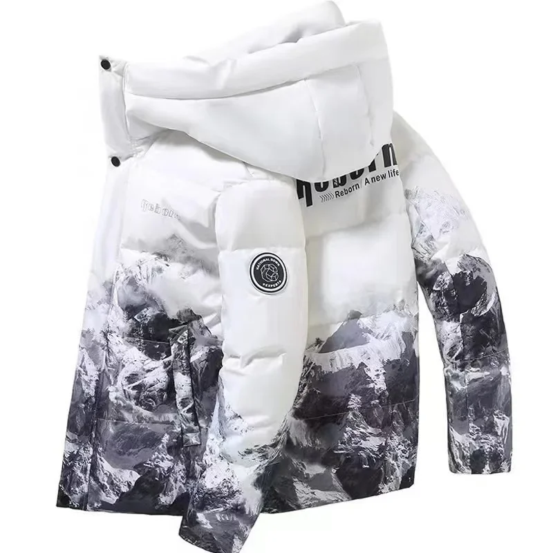 Inverno dos homens jaqueta de alta qualidade casal engrossar quente ao ar livre à prova de vento com capuz parkas masculino inverno pato branco para baixo casacos 3xl