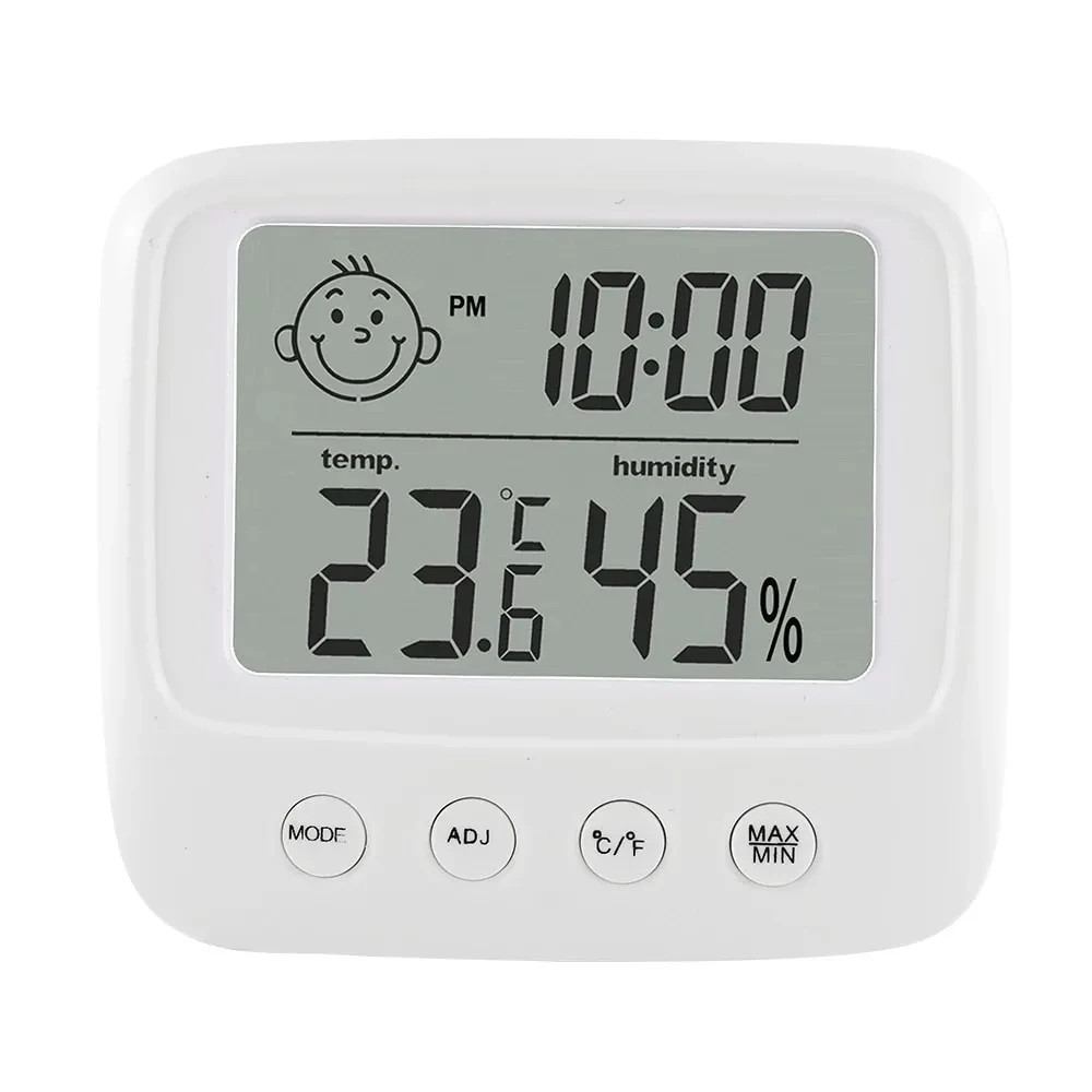 1 PC ใหม่ LCD ดิจิตอลอุณหภูมิ Baby Room ความชื้น Backlight บ้านในร่มอิเล็กทรอนิกส์เครื่องวัดอุณหภูมิเครื่องวัดอุณหภูมิสถานีอากาศ