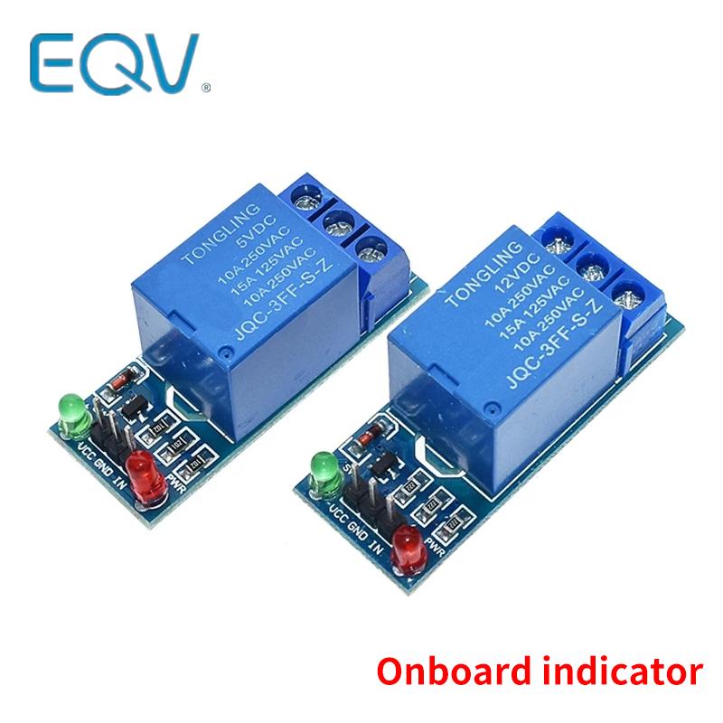 5V 12V Cấp Thấp Kích Hoạt 1 Module Relay Giao Diện Ban Che Chắn Cho PIC AVR DSP Cánh Tay MCU arduino