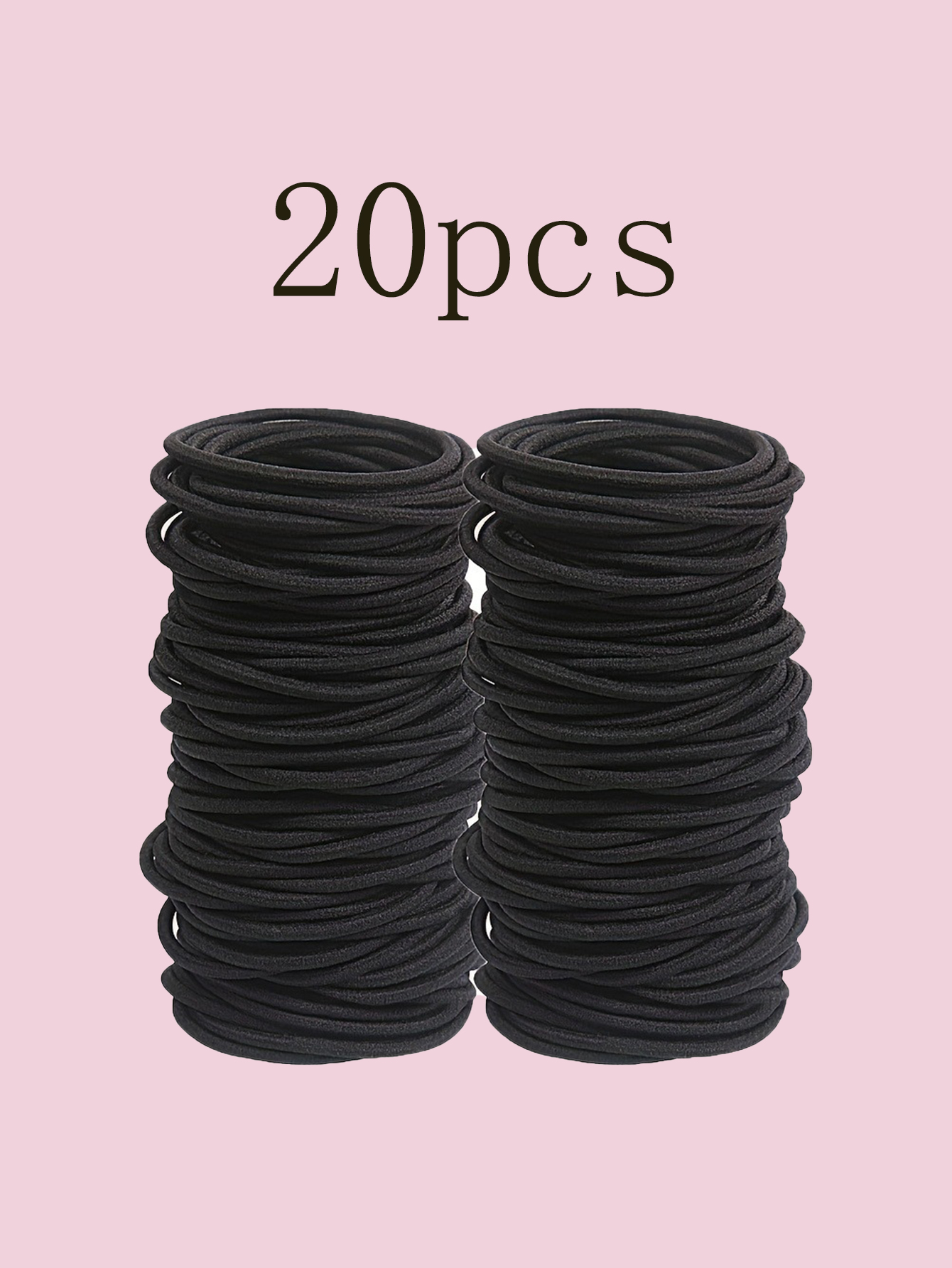 50/20 pçs preto alta elástica faixas de cabelo para meninas hairband borracha laços rabo de cavalo titular scrunchies acessórios para o cabelo meninas ha