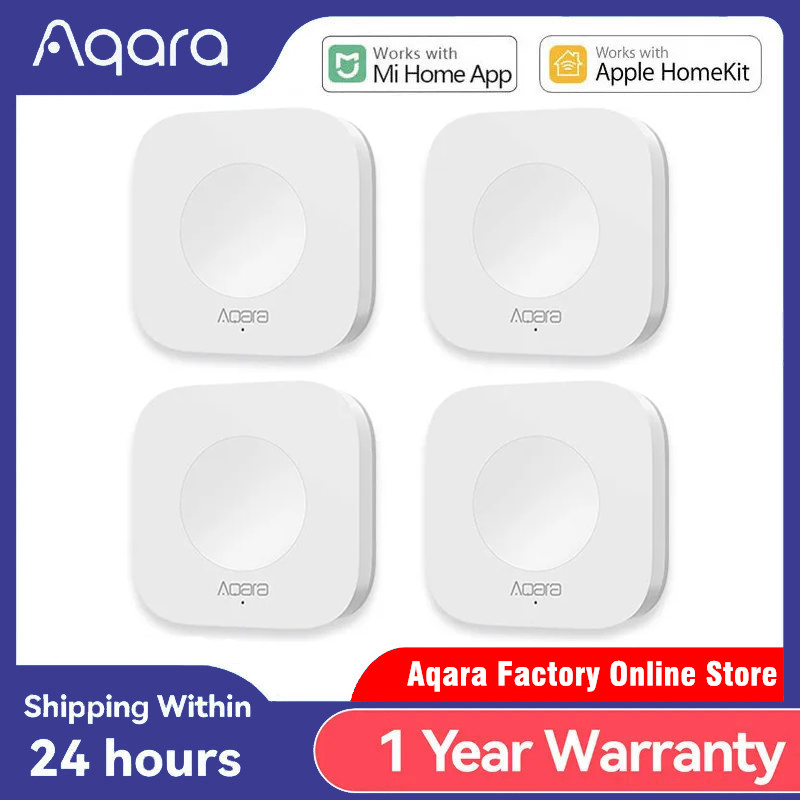 Aqara センサースマートワイヤレスミニスイッチキー Zigbee 接続リモートワンキー制御ボタンホームセキュリティ Mihome ホームキット