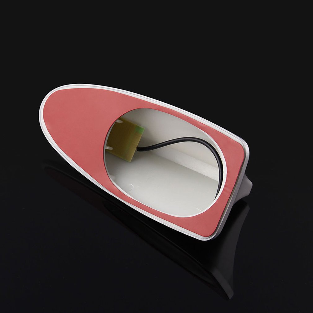 ユニバーサルアンテナブラックカーシャークシェードフィンルーフ ABS 装飾 FM/AM 信号機能保護アンテナ Fo-rd すべての車