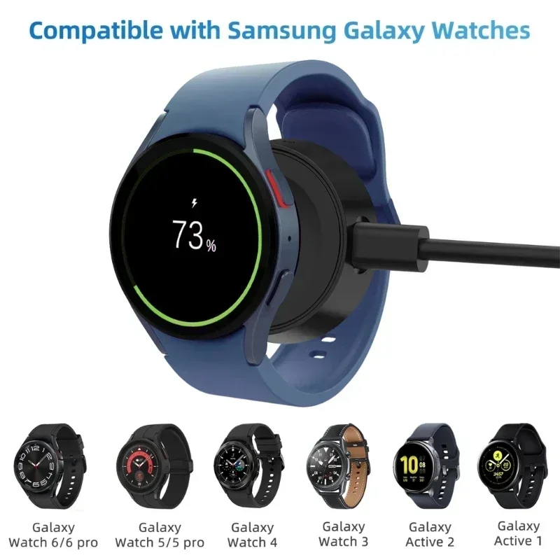Sleutelhanger Horloge oplaadkabel Draagbaar opladen Type C voor Samsung Galaxy Watch 6 5 Classic Pro 4 3 Actief 2 Snel oplaaddock
