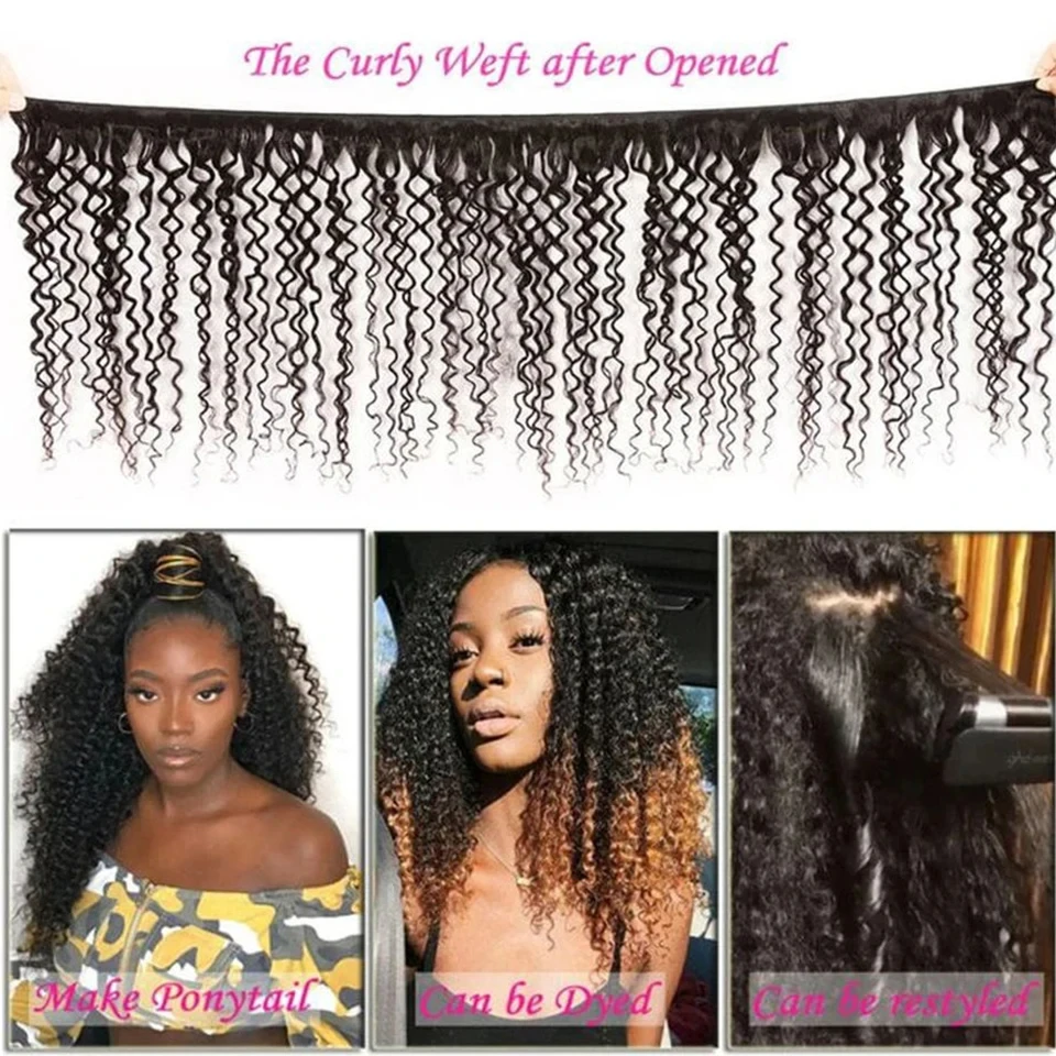 Peruano kinky encaracolado feixes de cabelo humano atacado 1/3/4 peças extensões de cabelo natural topper mulher 100% remy feixes de cabelo humano