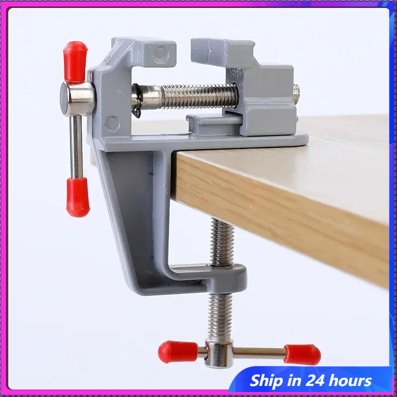 Mini Bankschroef Multifunctionele 3.5MM Aluminium Miniatuur Kleine Juweliers Hobby Klem Op Tafel Platte Tang Tool Vice