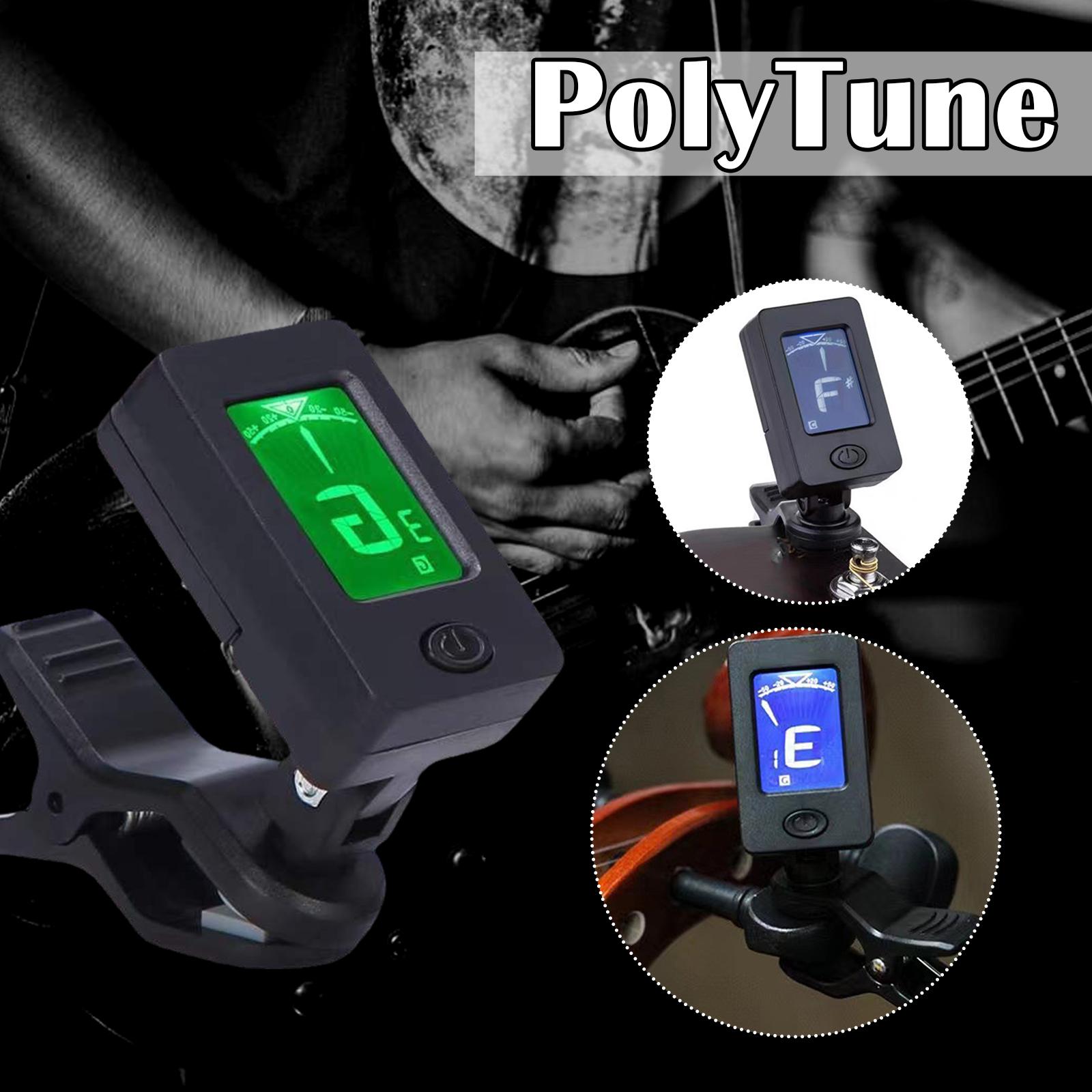 Afinador de guitarra Digital para todos los instrumentos, sintonizador electrónico con Clip para guitarra, bajo, ukelele, violín, mandolina, Banjo