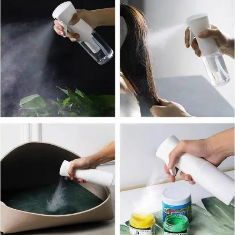 Botella pulverizadora continua de alta presión para el cuidado del cabello, botella pulverizadora de reposición de agua para maquillaje, botella separada, botella pulverizadora de niebla
