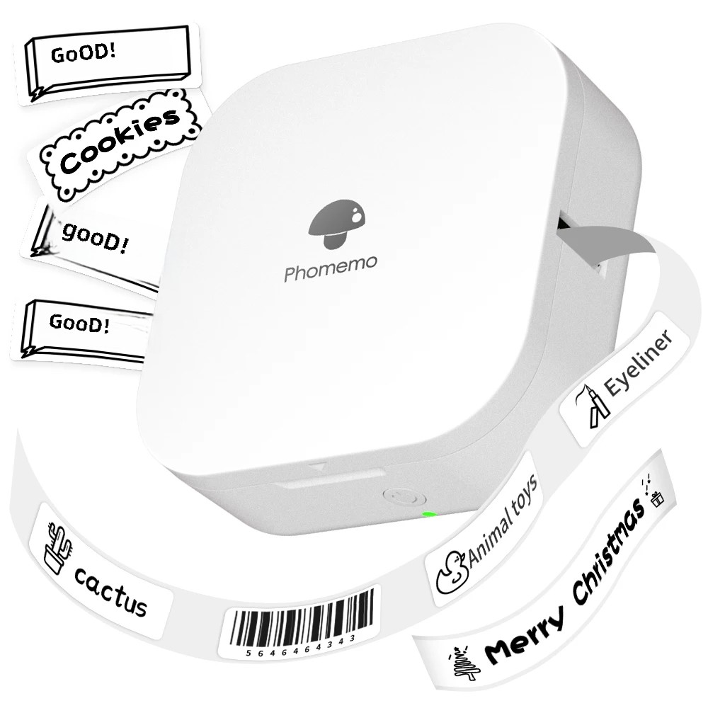 Phomemo Q30 imprimante d'étiquettes Mini imprimante poche thermique étiqueteuse sans fil autocollant poche Portable imprimante diverses étiquettes papier