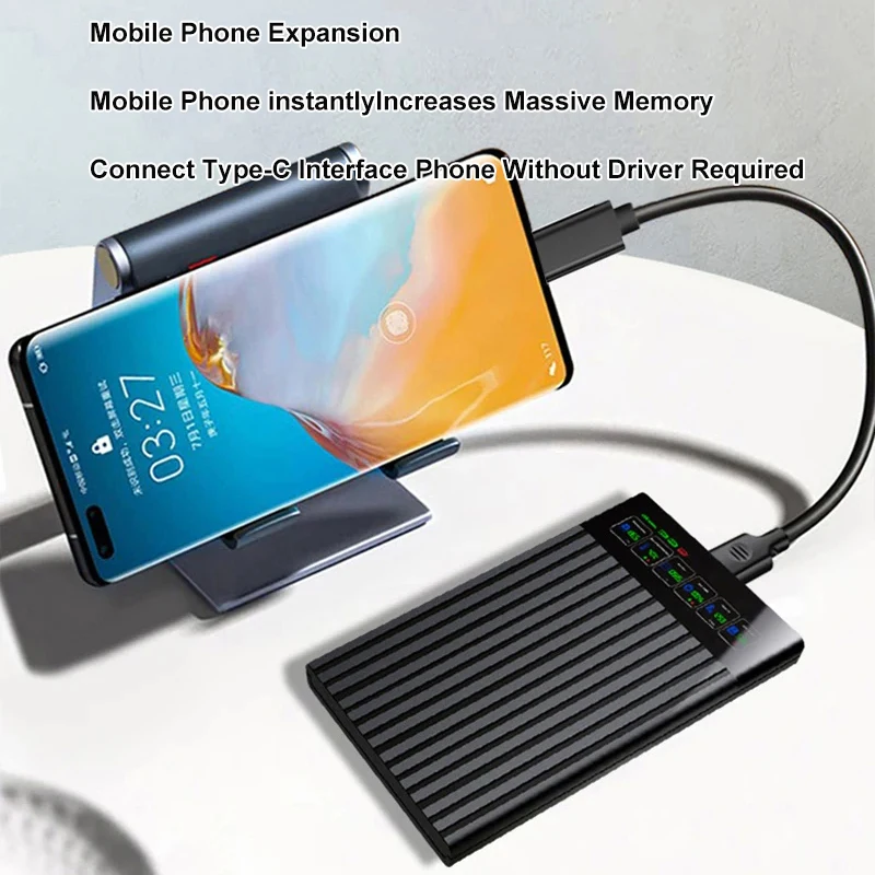 HDD SSD Case 2.5 Inch SATA to USB3.1 HDD Enclosure 6Gbps Max External SATA HDD Enclosure Hard Drive Box Adapter for PC