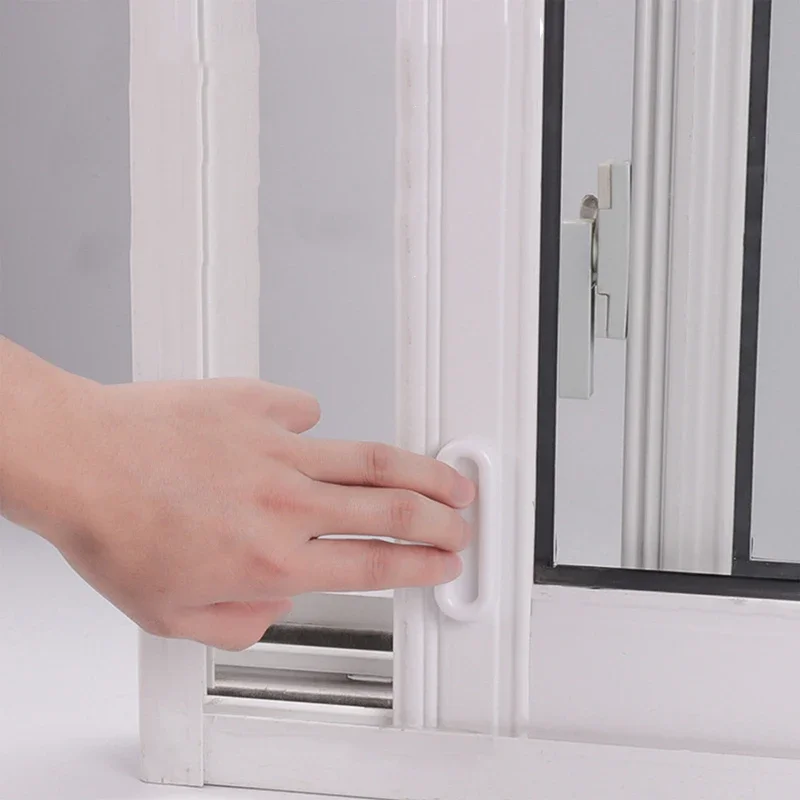 4 pezzi manopole per porte autoadesive maniglie per porte ovali per porte interne finestra in vetro cassetto dell'armadio impugnatura antiscivolo maniglie ausiliarie