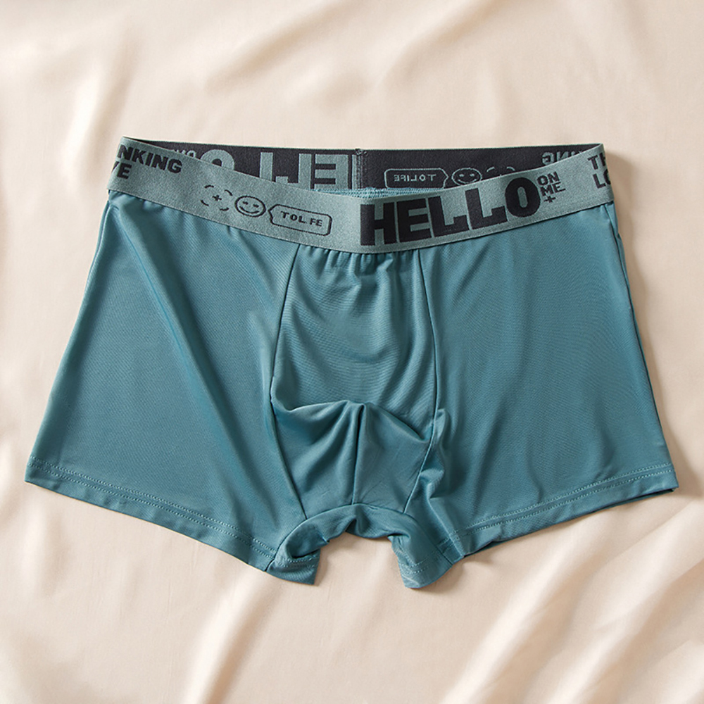 5 stücke Boxer Shorts Eis Seide männer Unterwäsche Sommer Atmungsaktive Unterhose U Konvexen Dessous Atmungsaktive Sexy Höschen