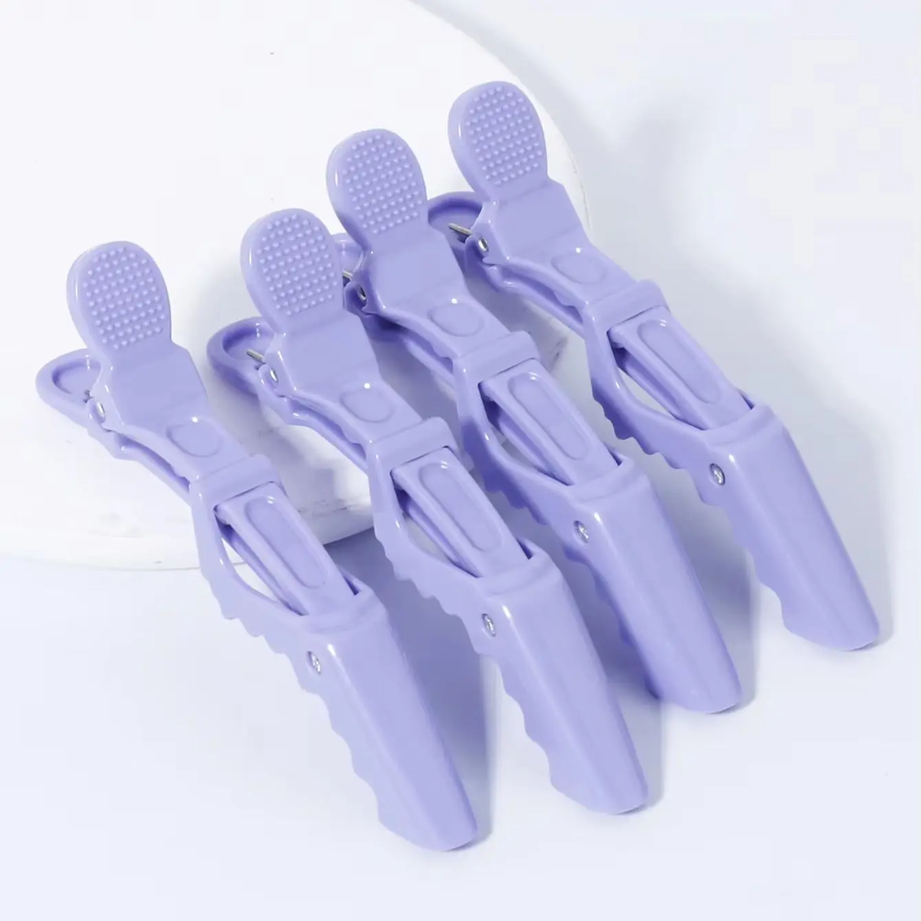 Conjunto de 4 peças de grampos de cabelo e acessórios para salão de cabeleireiro profissional de crocodilo, especiais para perucas de cabelo real
