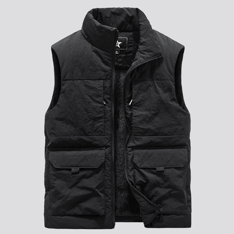 Männer Multi-Pocket Kleidung Winter Weste Jacken Ärmellose Mantel Mode Große Größe 6XL Männlich Warme Weste Fleece Weste männer