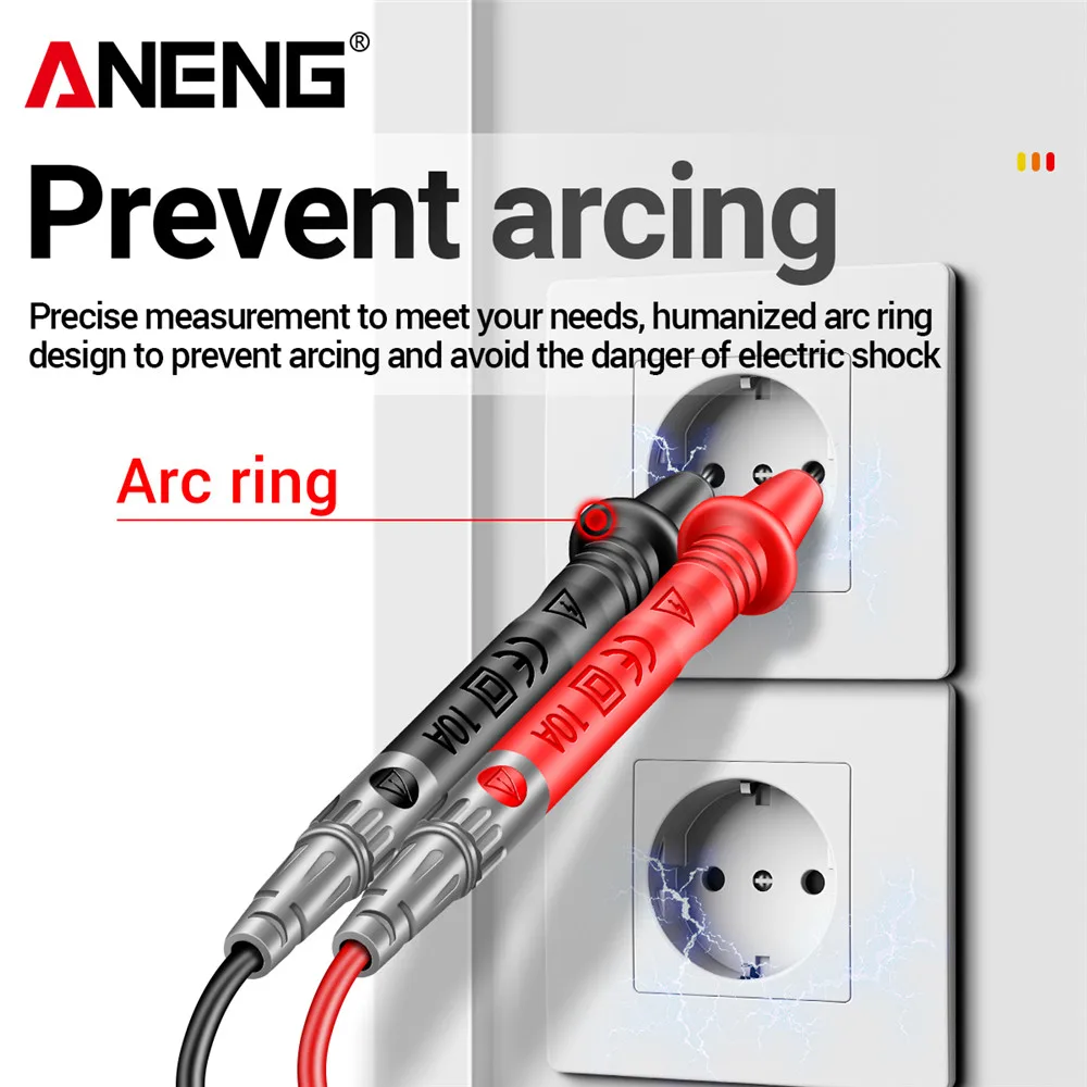 ANENG PT840 1000V 10A DIGITAL MULTIMETER Probe Universal ทดสอบเข็ม PIN ปากกาลวดชุดสายเคเบิล Current เครื่องทดสอบโวลต์มิเตอร์ลวด