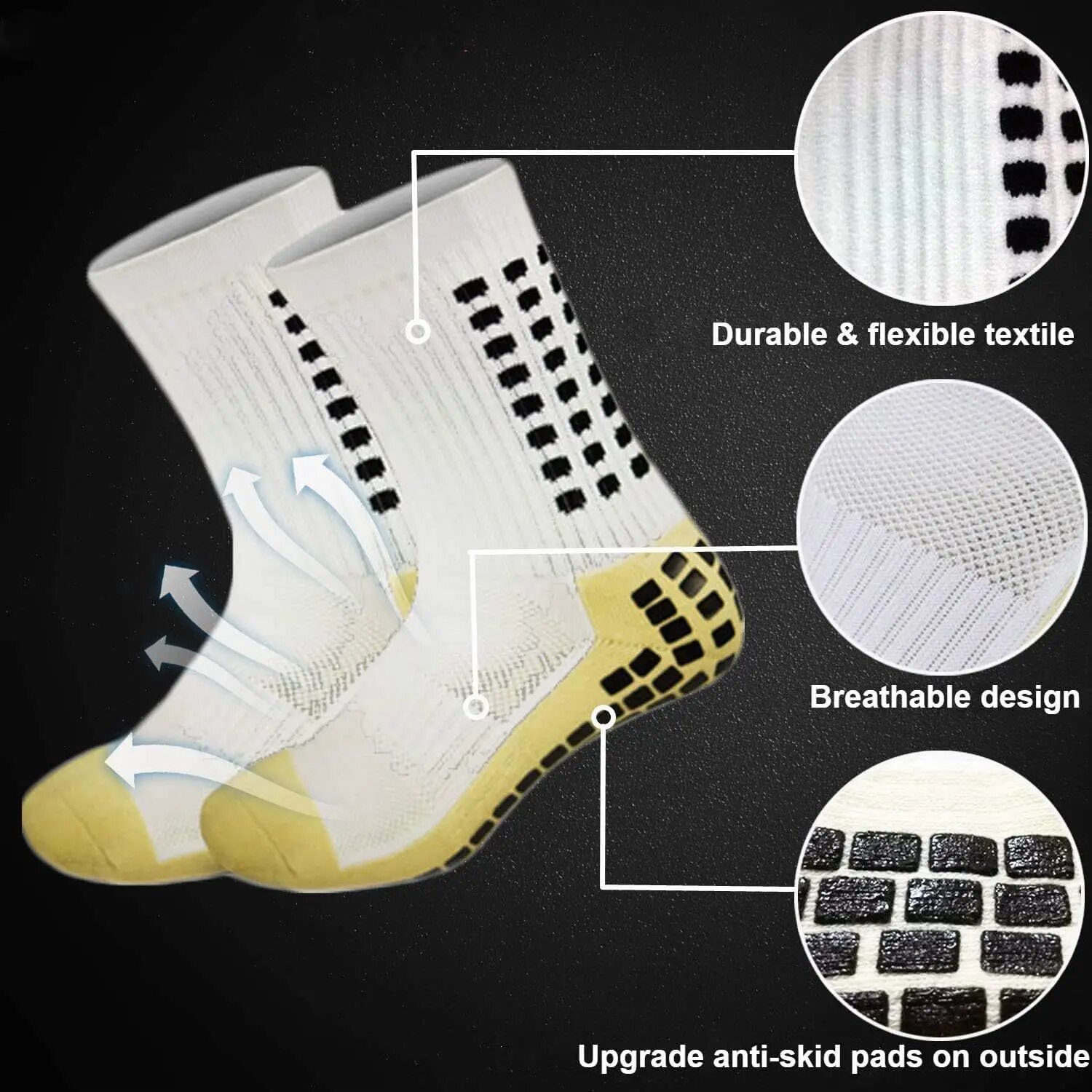 Soccer Socks Men's Medium Non-slip Real Training Towel Bottom Long Sock Covers Professional Sports Compression Socks