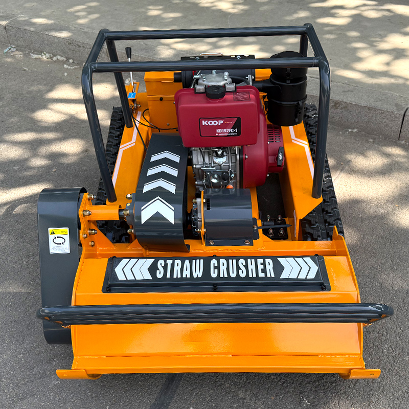 Aangepaste fabriek nieuwste automatische zero turn batterij crawler afstandsbediening robot elektrische grasmaaier
