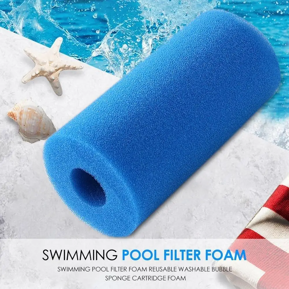 Swimming Pool Evolver Sponge Cartridge Reusable Washable Biofoam Cleaner Water Bag Concentric Cylindrical Filter Sponge Parts