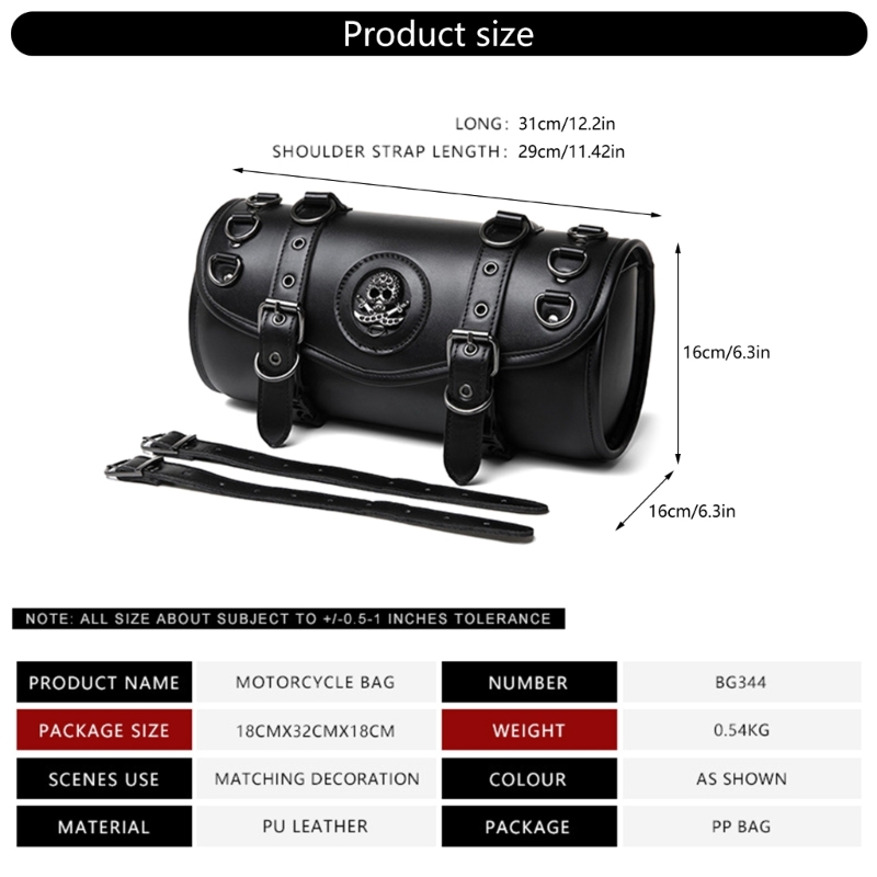 652F Мотоциклетная сумка для инструментов из искусственной кожи для хранения велосипедов, ежедневных поездок на работу
