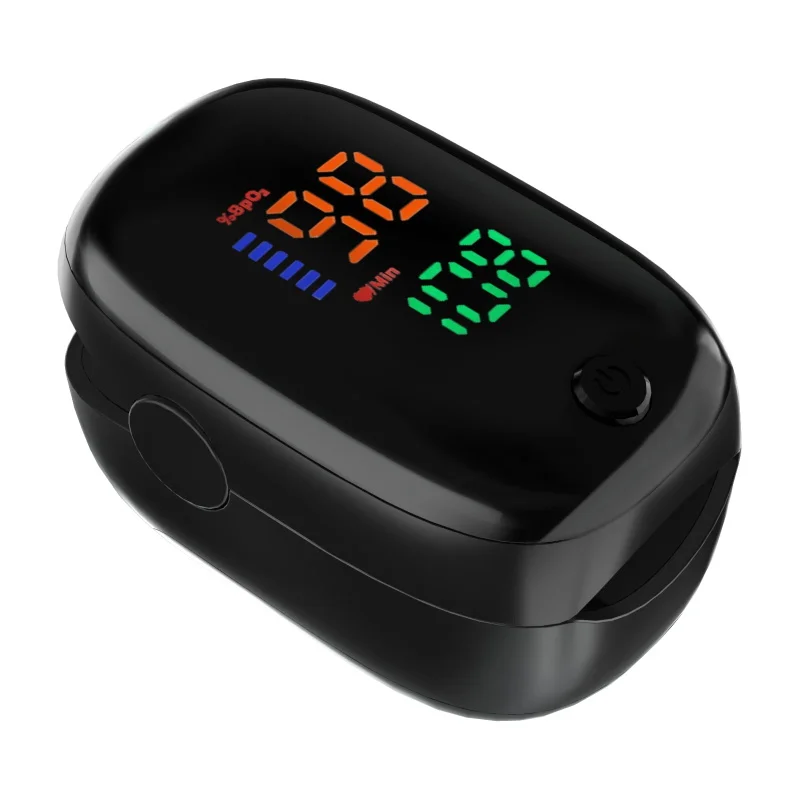 Oxímetro digital de pulso de dedo, tela led, clipe de dedo spo2 pr, monitor de frequência cardíaca, monitor de saturação de oxigênio no sangue