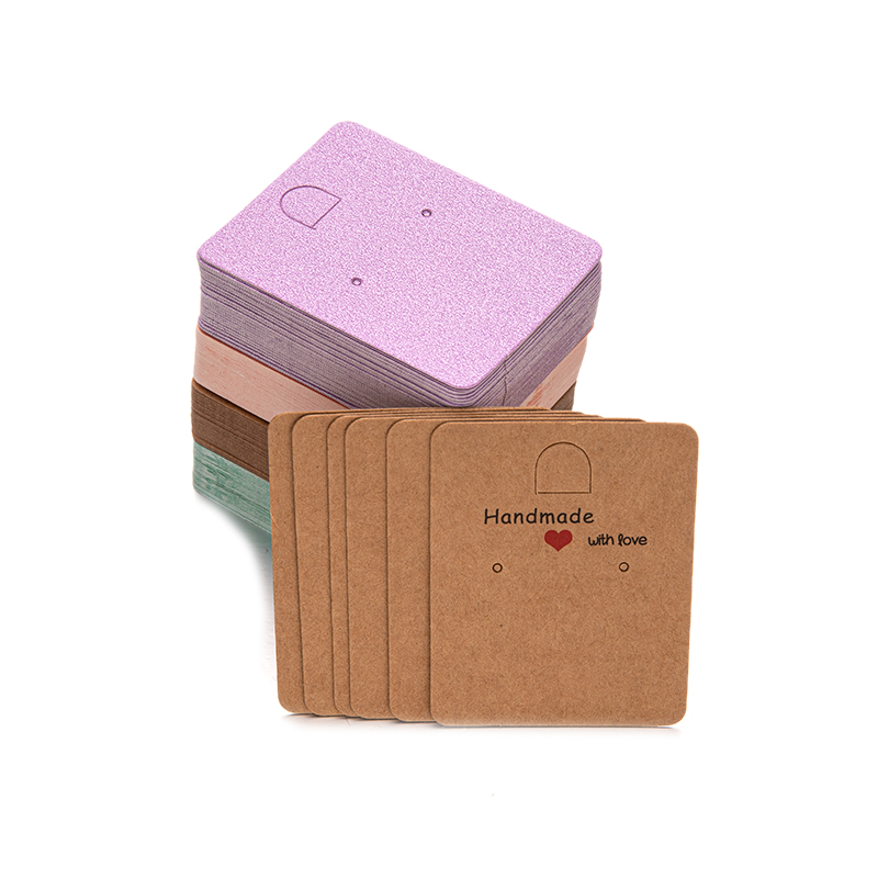 50 шт., бумажные витрины для ювелирных изделий