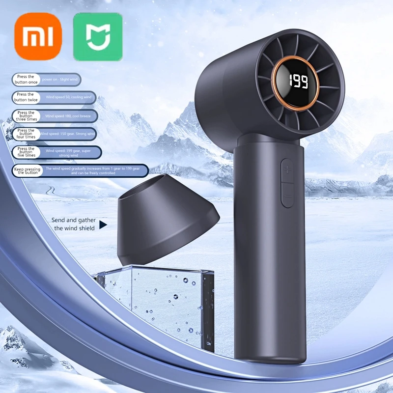 Mini ventilador de mano sin aspas, ventilador de mano recargable por USB, ventiladores personales portátiles de alta velocidad, ventilador eléctrico para pestañas, nuevo