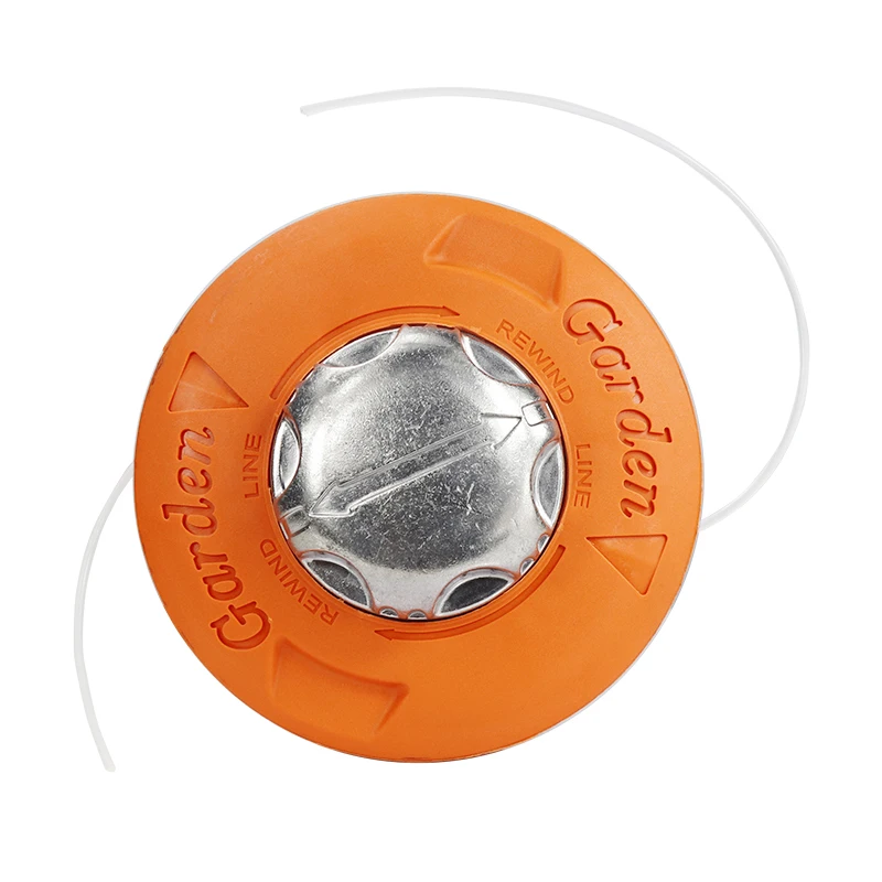 Cortacésped con cepillo de nailon y aluminio M10, carrete de golpe, cortadora de césped, cabezal cortador de 2 líneas, línea de hilo, sierra de hilo, cortacésped con cepillo