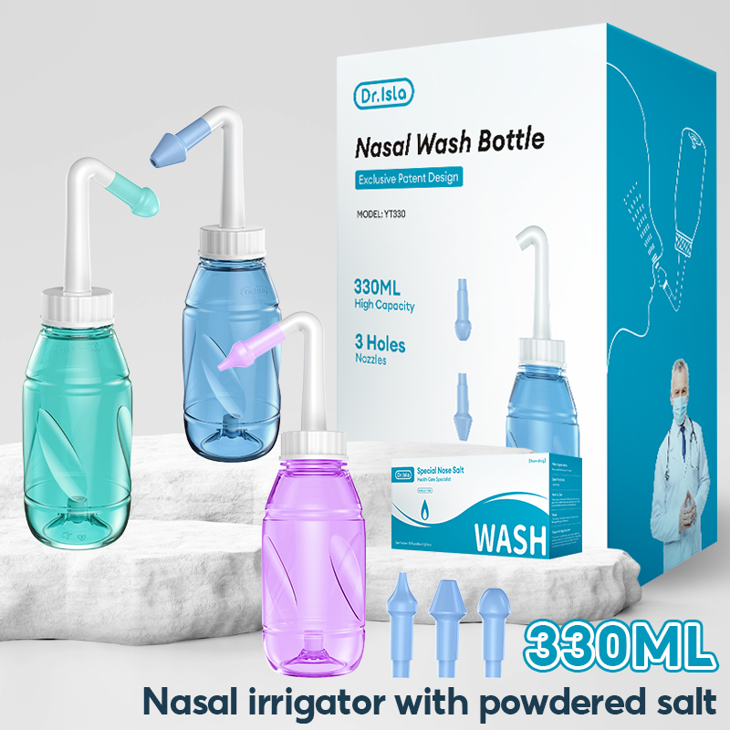 300ML Neusdouche Neus Spoelen Fles Neus Wassen Cleaner Neus Protector Voorkomen Allergische Rhinitis Volwassenen Kinderen Neti