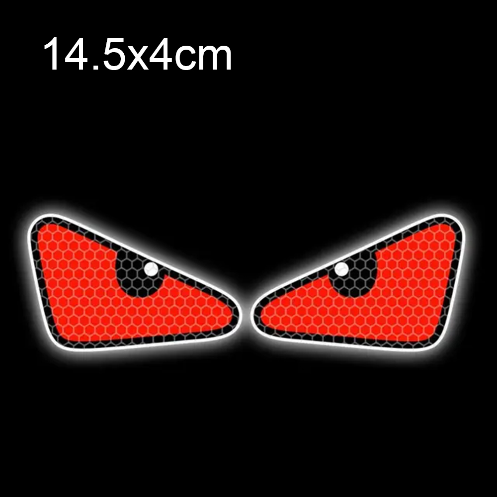 Devil Eyes Car Motorcycle Stickers Helmet Fairing Rear Window Decoration Decal Electric Car Motorcycle Reflective Stickers