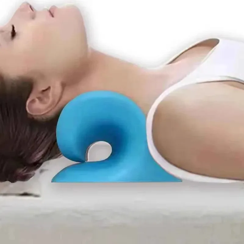 Cuscino per massaggio cervicale per uso domestico, pressione portatile delle dita a gravità, correzione del collo, protezione cervicale e ausilio per il sonno