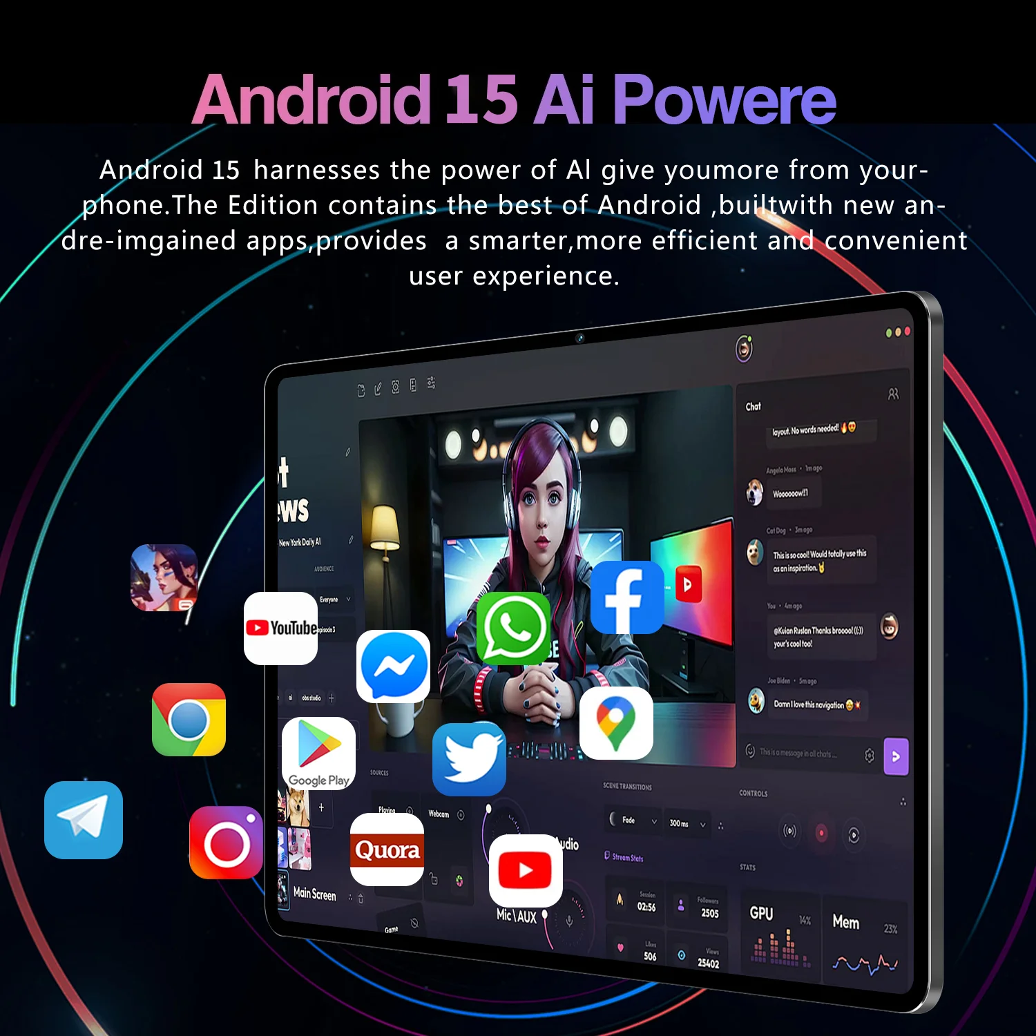 2025 Original Global Version S7 Pro Snapdragon 8Gen3 Android 15 Tablet 11 Inch 16GB+1TB 20000 mAh 5G Dual SIM wifi GPS Tables PC