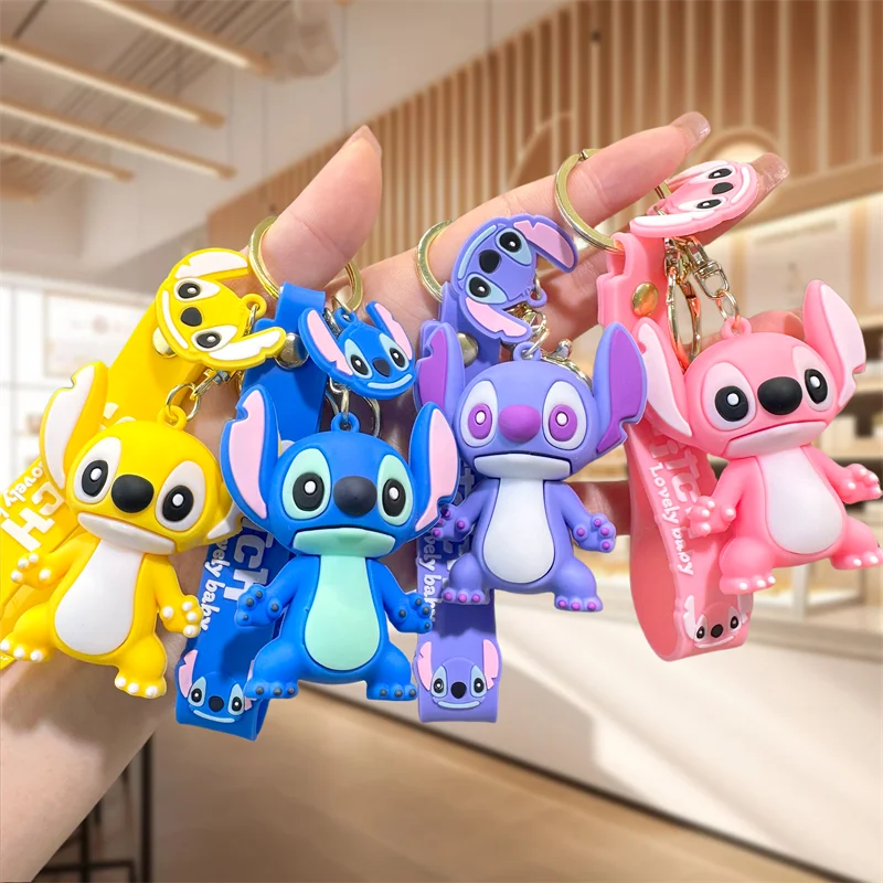 Adorable llavero de dibujos animados, figura de acción de PVC estilo Y2K, muñeca de juguete con bonito diseño para niñas, accesorio de decoración de mochila escolar, 1 ud.