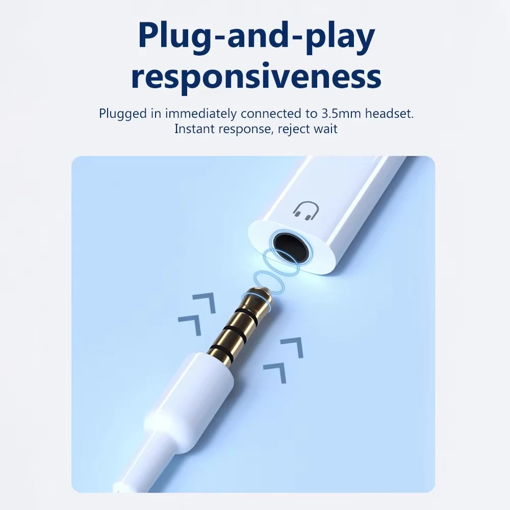 NNBILI Adapter słuchawkowy typu c na 3,5 mm Konwerter audio USB C na 3,5 mm do iPhone'a 15 Samsung Złącze słuchawkowe USB C na 3,5 mm