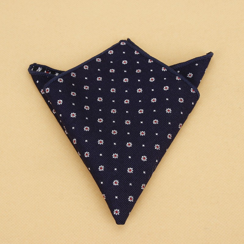 ผ้าฝ้ายกระเป๋าสแควร์แฟชั่นลายDotชุดTieสำหรับผู้ชายVintage Retroผ้าเช็ดหน้า22*22ซม.ผ้าเช็ดตัวสุภาพสตรีHankies