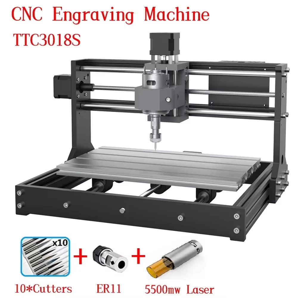 Twotrees TTC3018S Pro CNC máquina de grabado GRBL Control fresadora DIY corte 3 ejes PCB PVC Mini máquina de grabado de madera