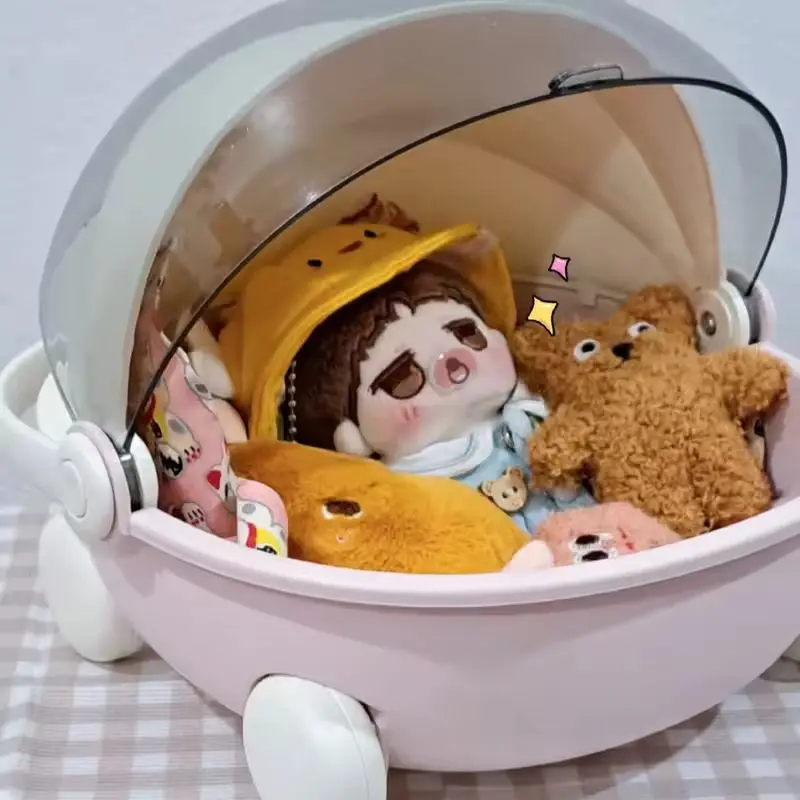 Labubu Baby Kinderwagen Mokoko Aufbewahrungsbox Puppe Dekor Labubu Raum Modul Puppe Schlaf Wiege Warenkorb Puppen Bett Möbel Zubehör