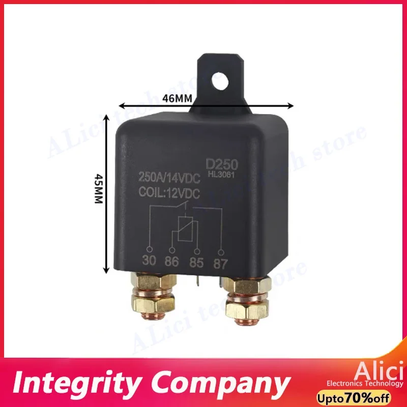 200A high current car relay 120A 200A 250A DC start 12V 24V battery power supply modification for a long time