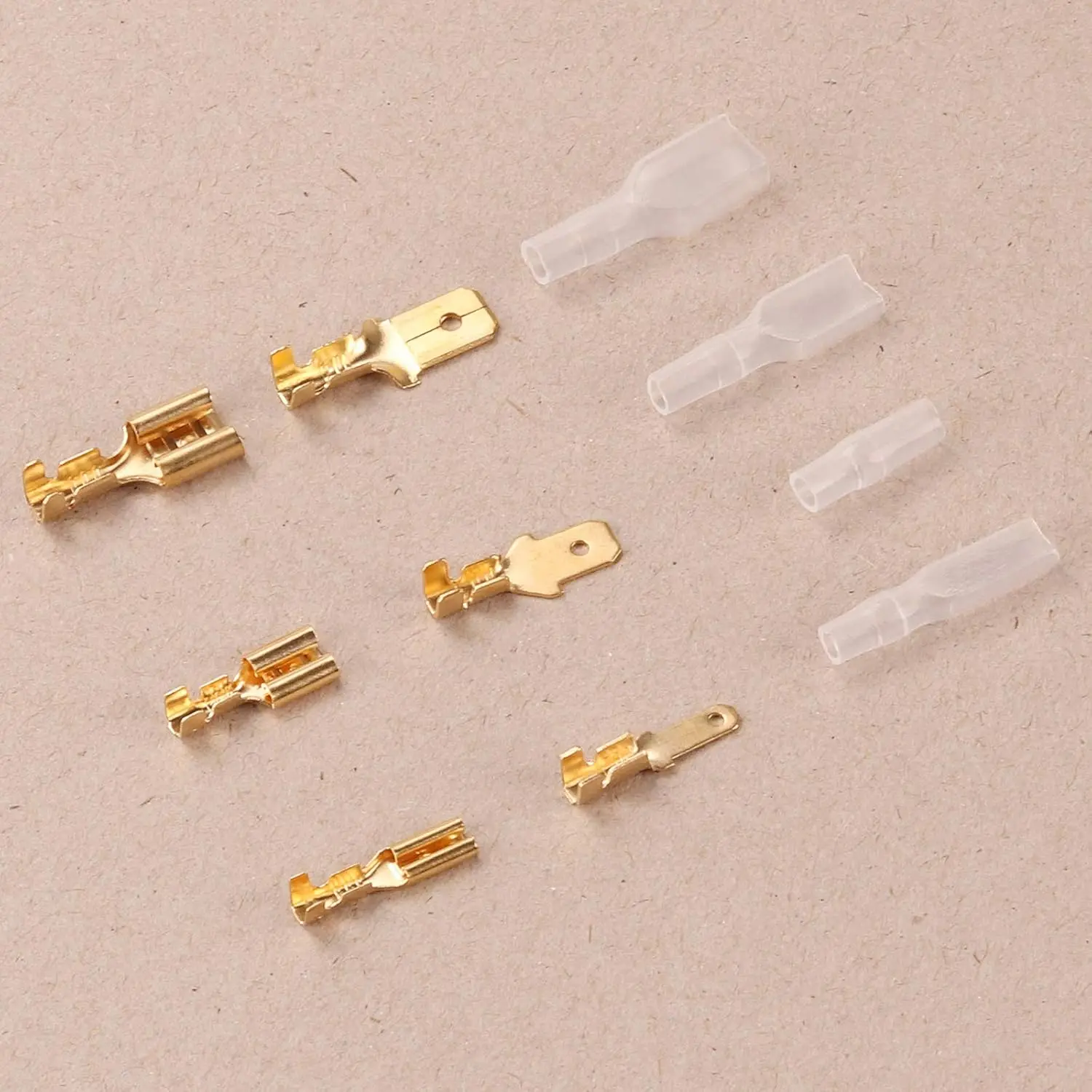 200 PCS 2.8/4.8/6.3mm Quick Splice ชายและหญิง Spade CRIMP TERMINAL Wire Connector Assortment ชุดฉนวน
